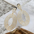 Lèdi Drop Crystal Earrings