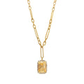 MINI SOLEIL NECKLACE IN GOLDEN SHADOW