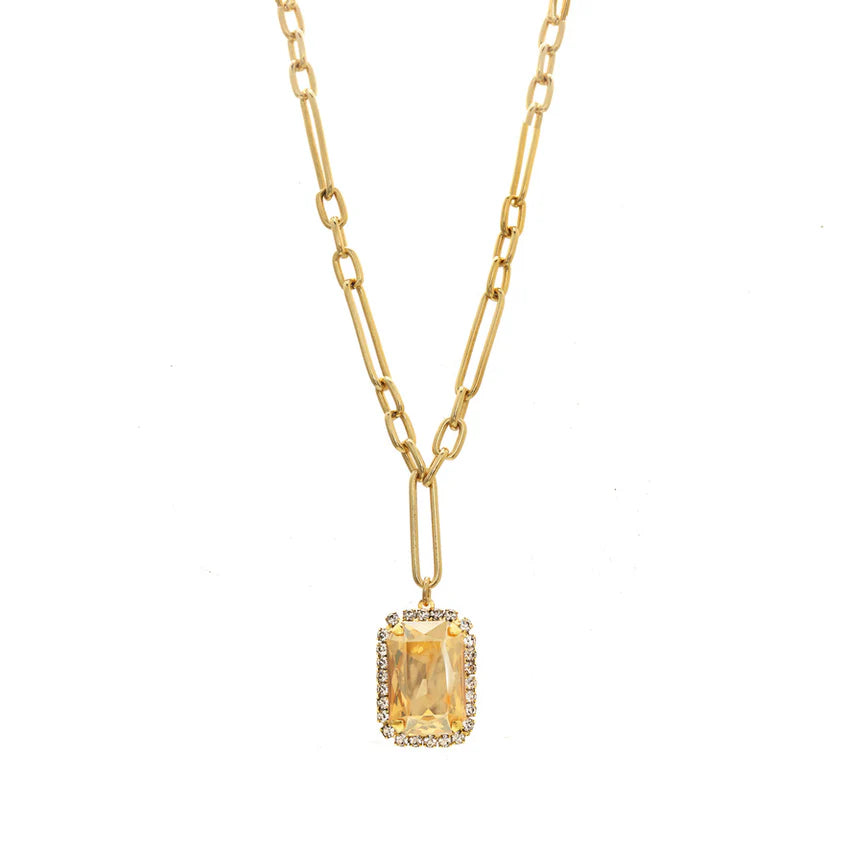 MINI SOLEIL NECKLACE IN GOLDEN SHADOW