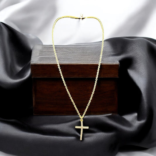 GOLD CROSS NECKLACE