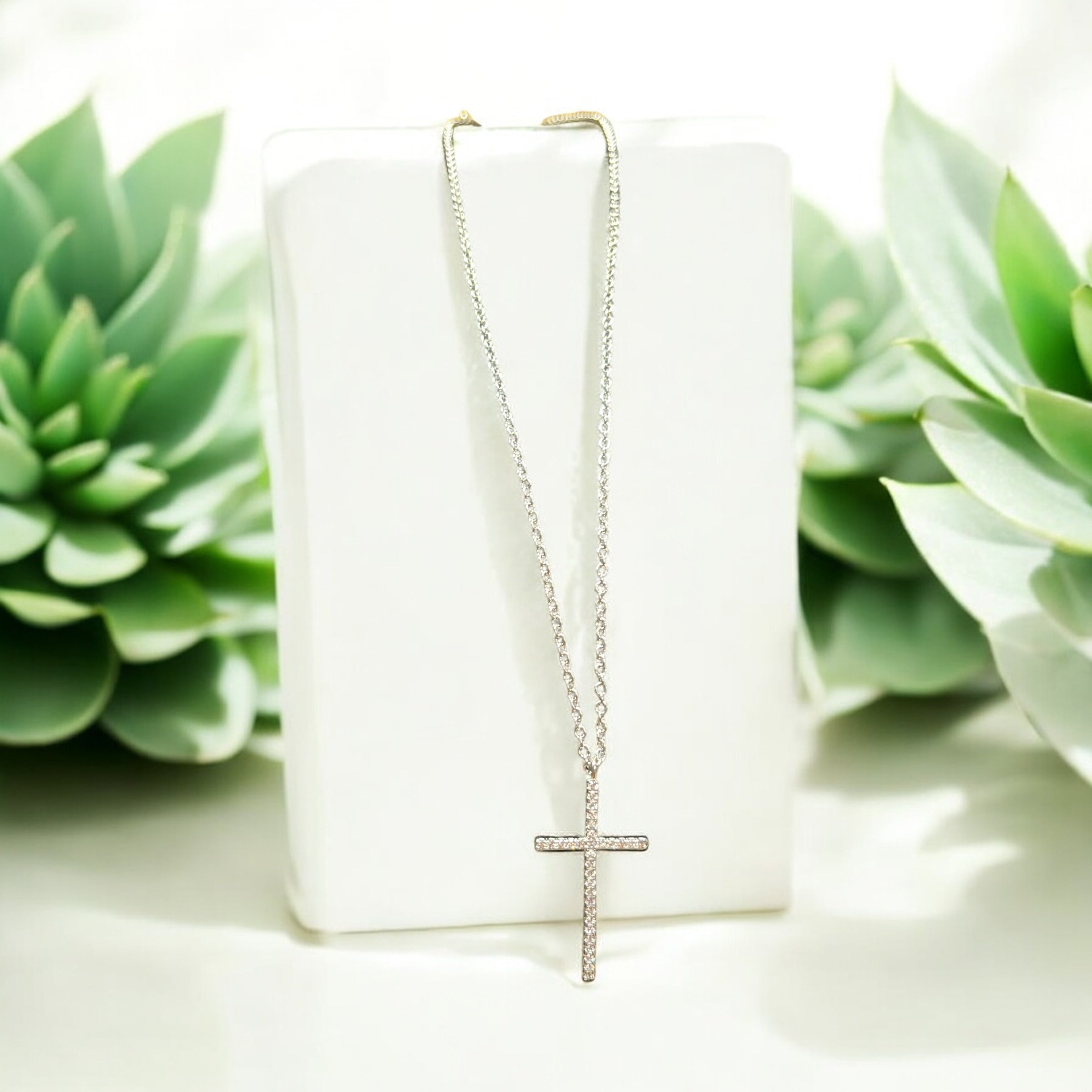 Silver Cross Necklace