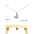 Dainty Butterfly Charm Necklace- Silver