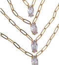 GOLD + DIAMOND PENDANT NECKLACE