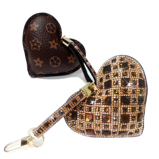 ROYAL ICE HEART PURSE CHARM