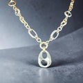 Two Tone Pendant Necklace
