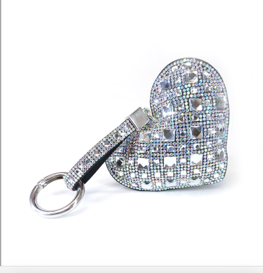 ROYAL ICE HEART PURSE CHARM