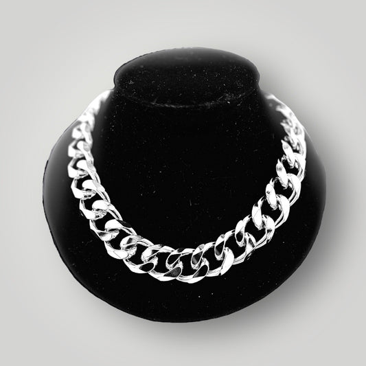 Bold Chain Necklace- Silver